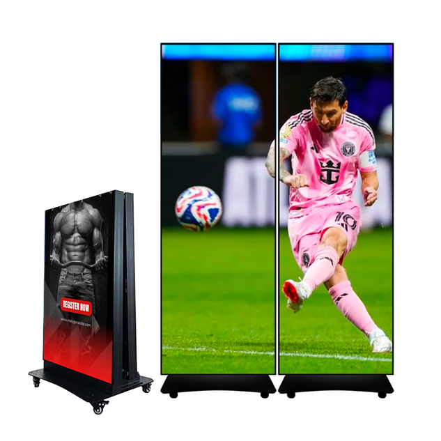 Póster LED Plegable con Sistema de Fusión