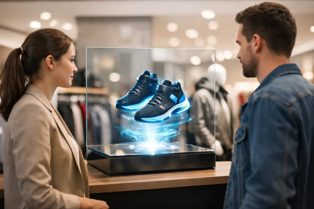 Cómo integrar pantallas holográficas en retail