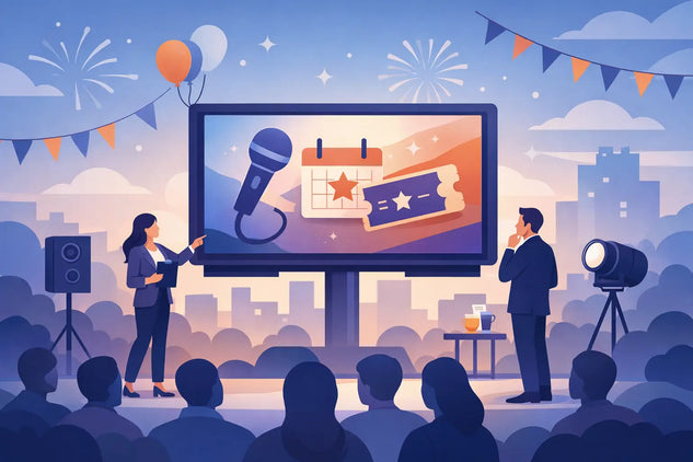 Mejor pantalla para promocionar eventos