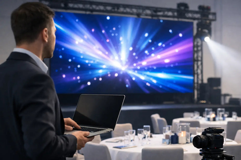 Cómo elegir pantalla LED para eventos corporativos