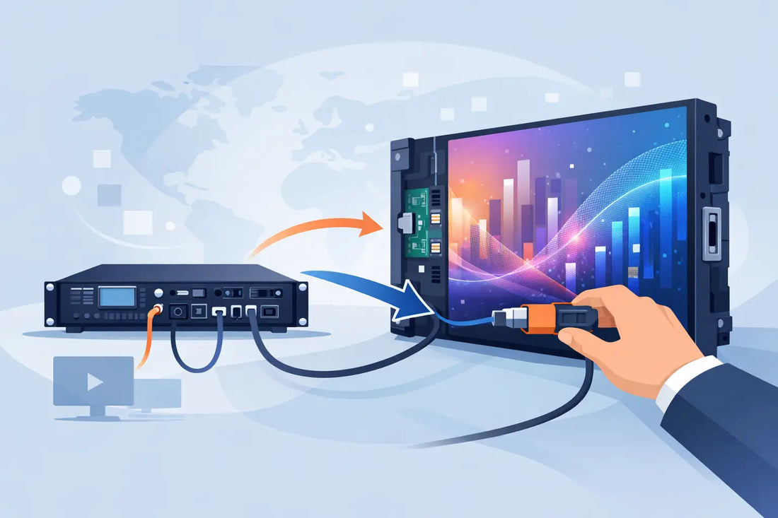 Cómo conectar un procesador de video LED