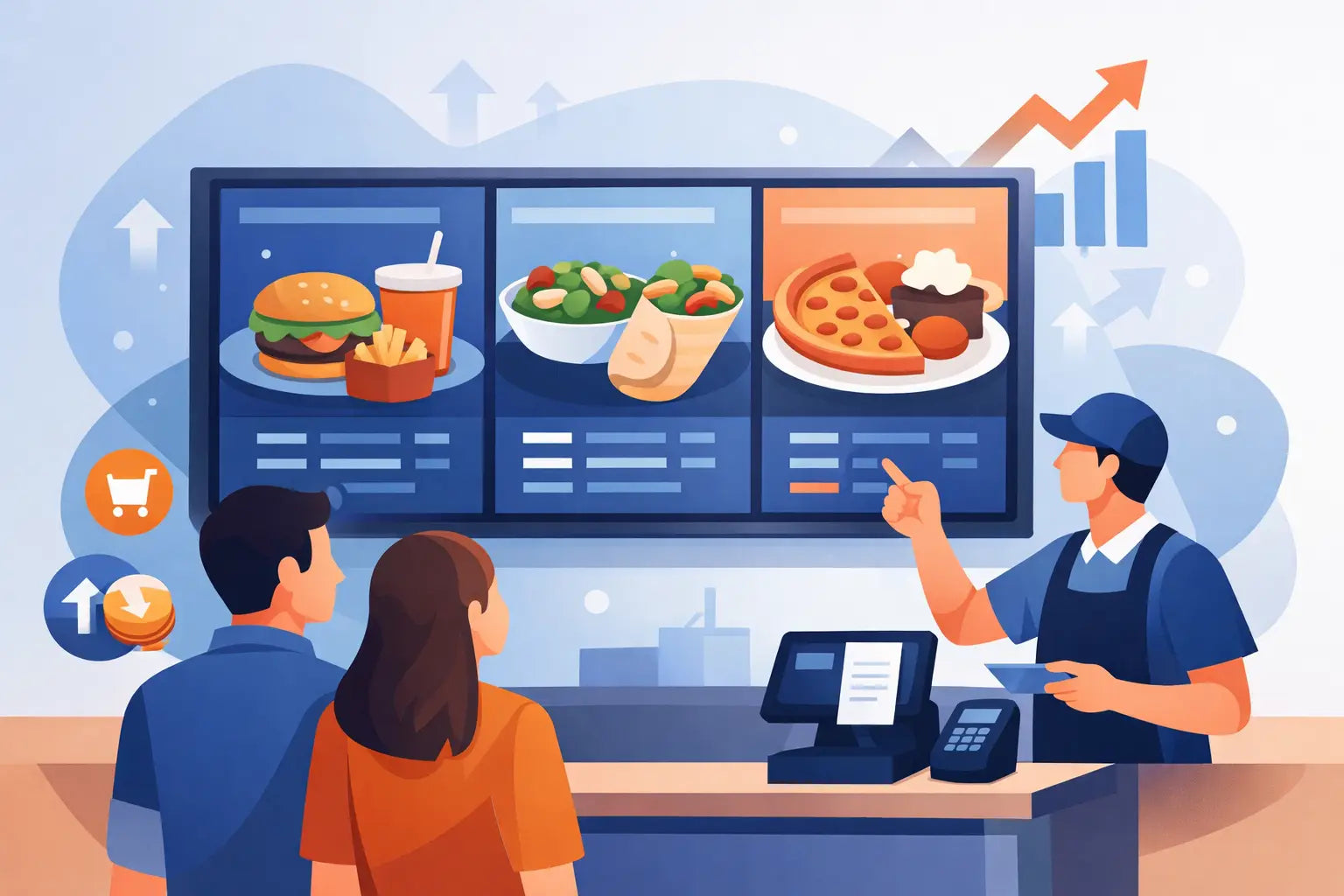 Display digital para menú que sí vende más