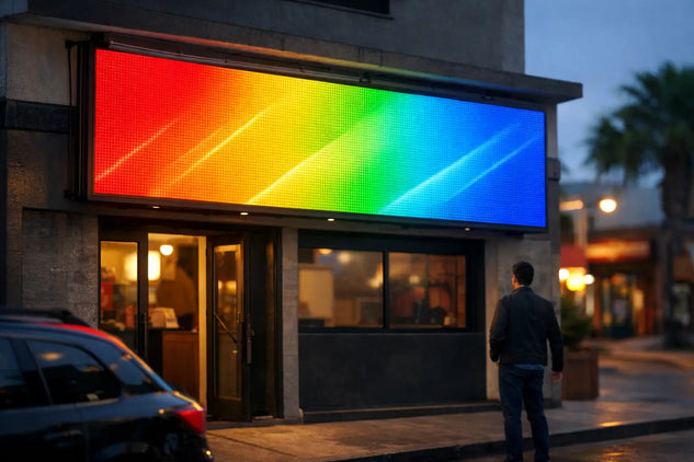 Anuncios luminosos: medida, brillo y costo real