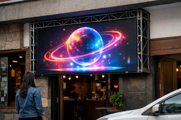 Cómo funciona una pantalla holográfica publicitaria