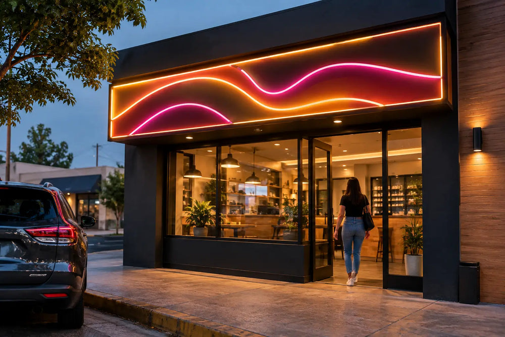 Neón LED flexible para letreros de negocio