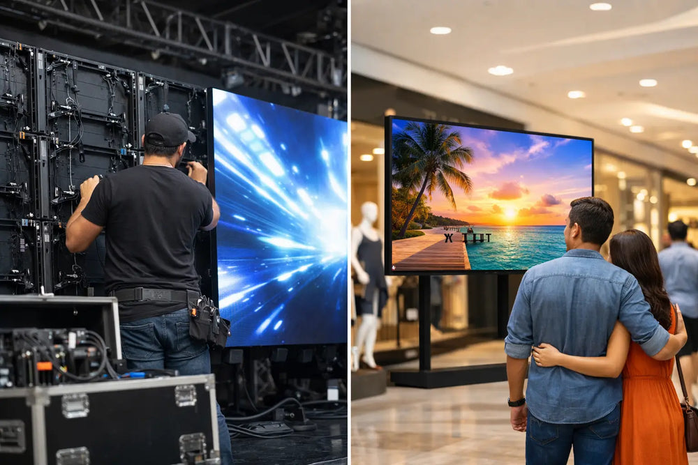 Compra versus renta de pantallas LED: ¿qué conviene?