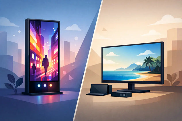 Póster LED vs display LCD: cuál te conviene