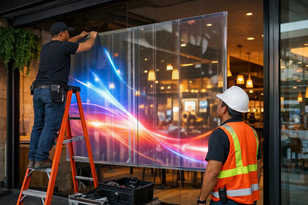 Guía para instalar pantalla transparente paso a paso