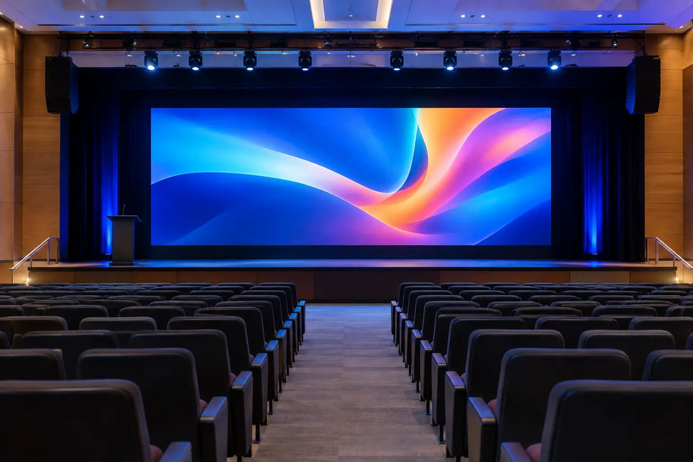 Pantalla LED para auditorio bien especificada
