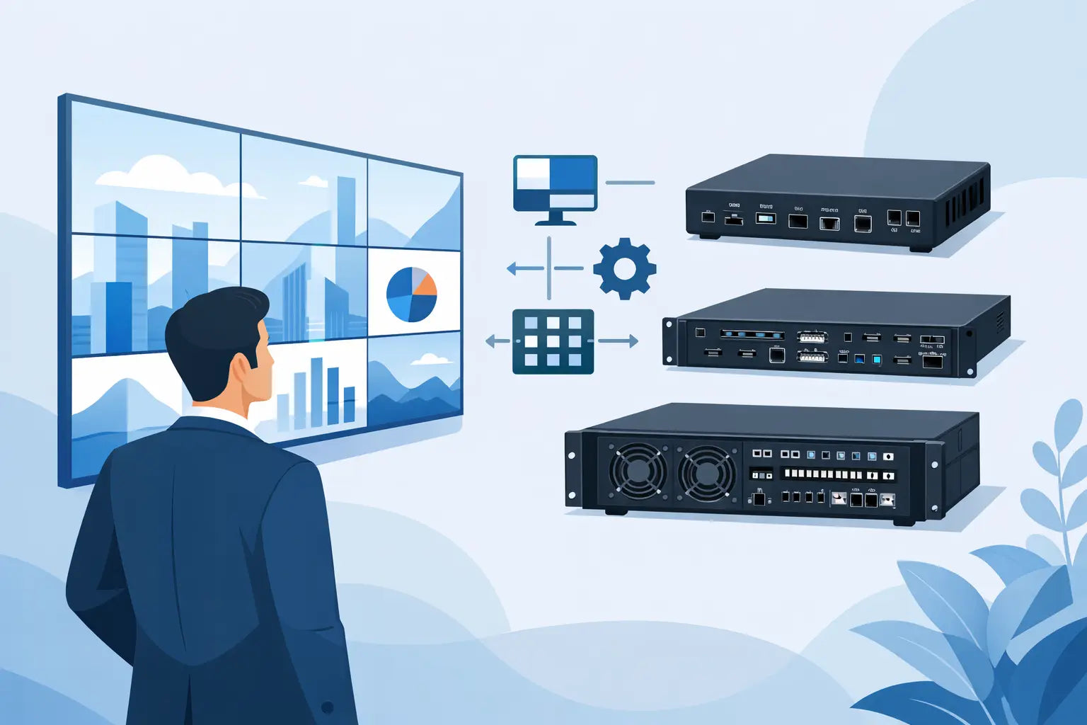 Qué controlador usar para videowall comercial