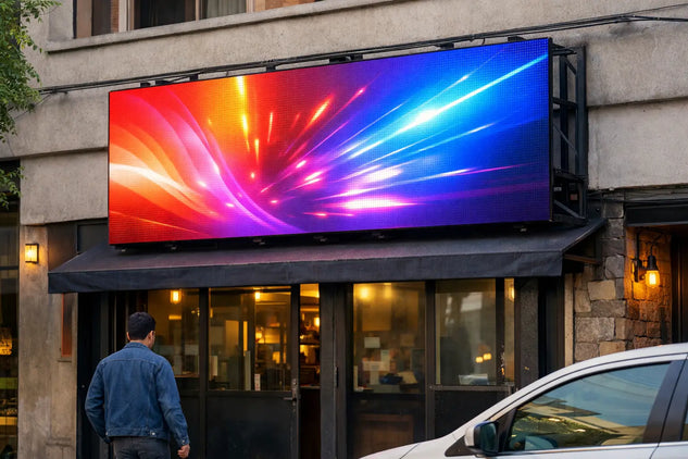 Precio de una pantalla LED exterior para negocio