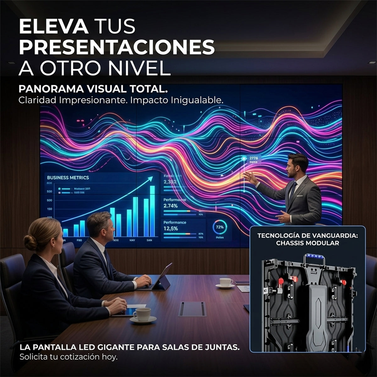 Pantalla LED Móvil para Interiores