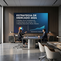 Pantalla LED gigante de 2x1 metros para interiores y exteriores